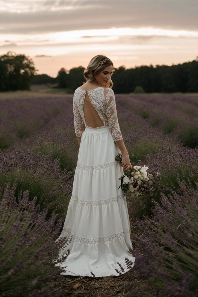 Boho Wedding Dress With Soft Feminine Look