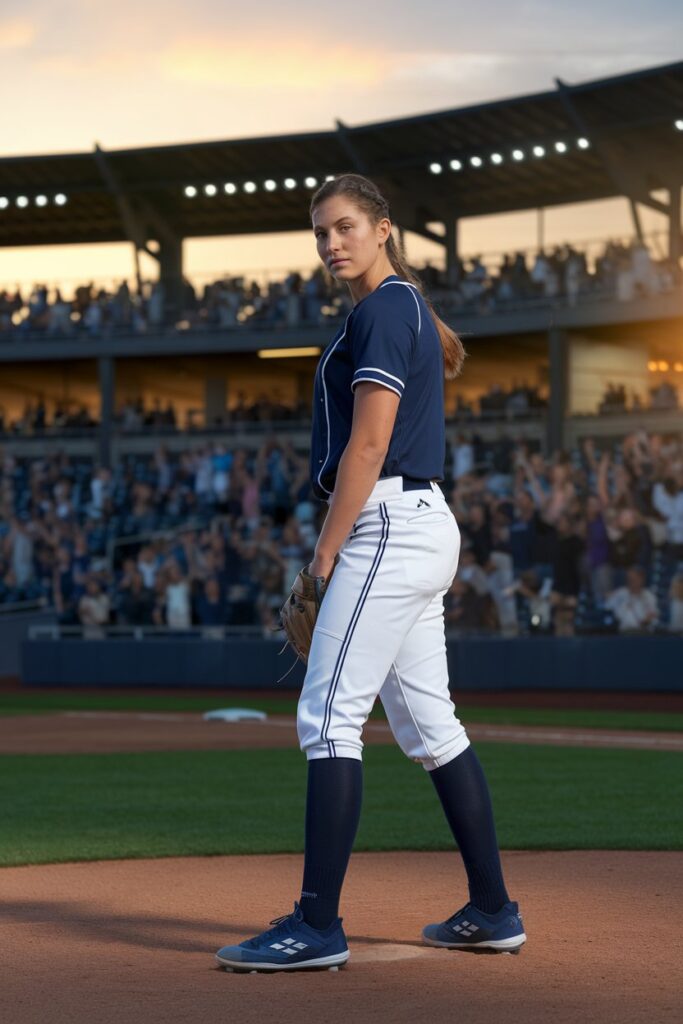 Confident Game Day Look with Navy and White Combo