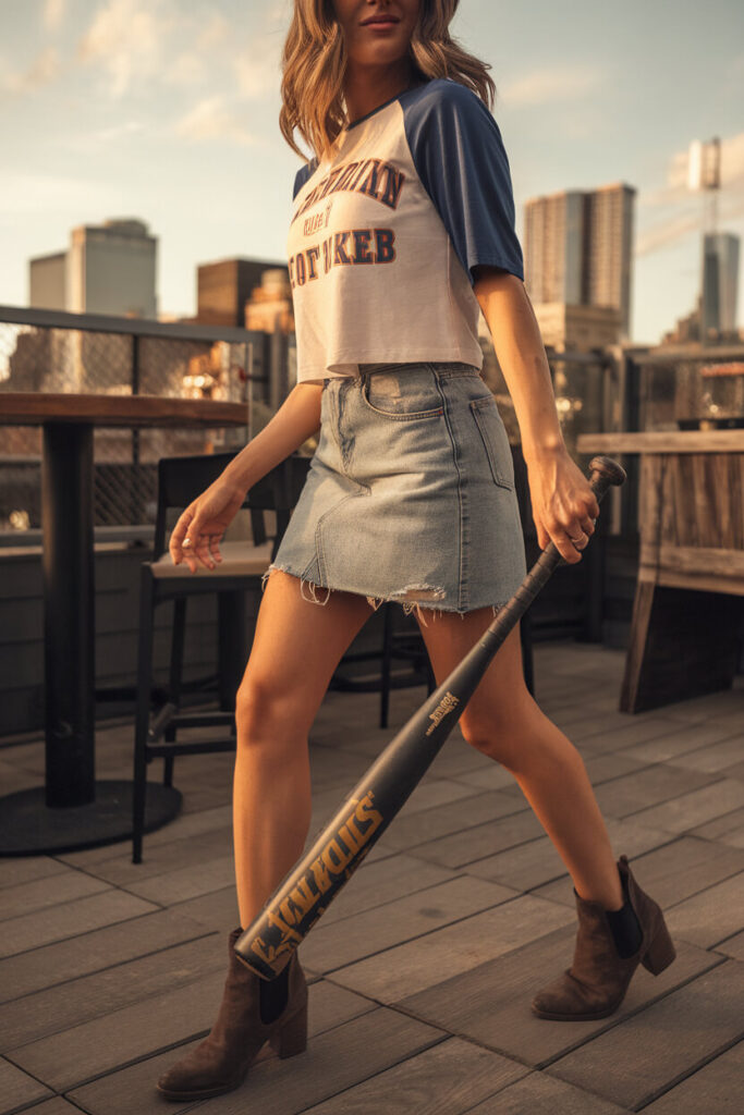 Casual Chic Baseball Style for a Day Out