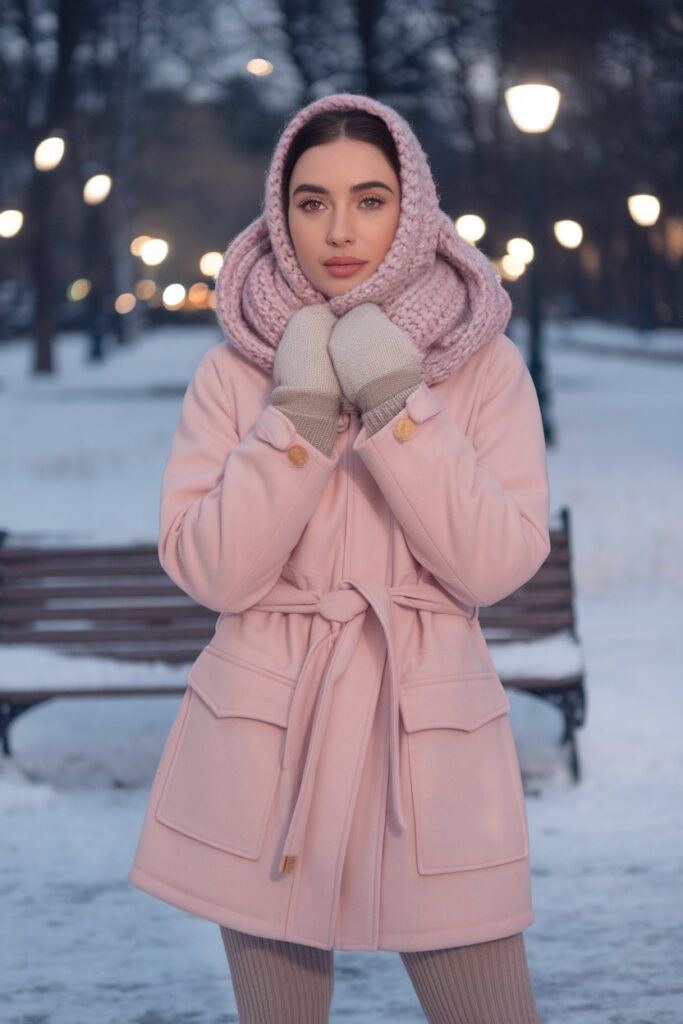 Soft Pastels for a Cozy Winter Evening