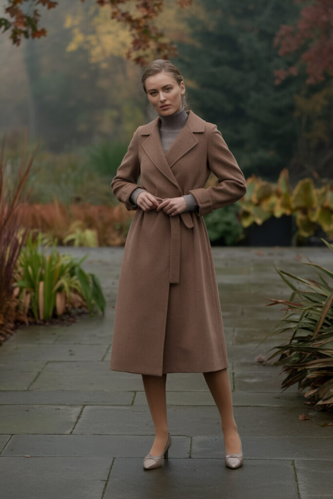 Timeless Elegance with a Belted Coat for Fall