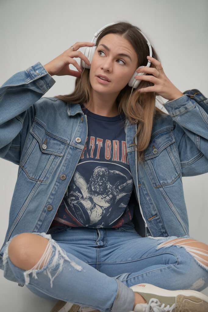 Denim & Graphic Tee Duo