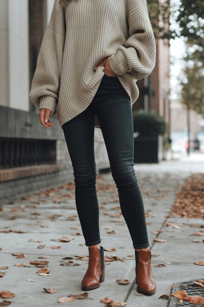 Cozy Fall Street Style with Ankle Boots