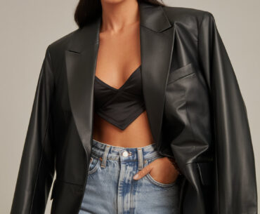 Sleek Leather Look for Effortless Style