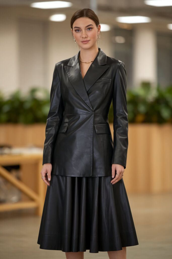 Sophisticated Leather Ensemble for Modern Elegance