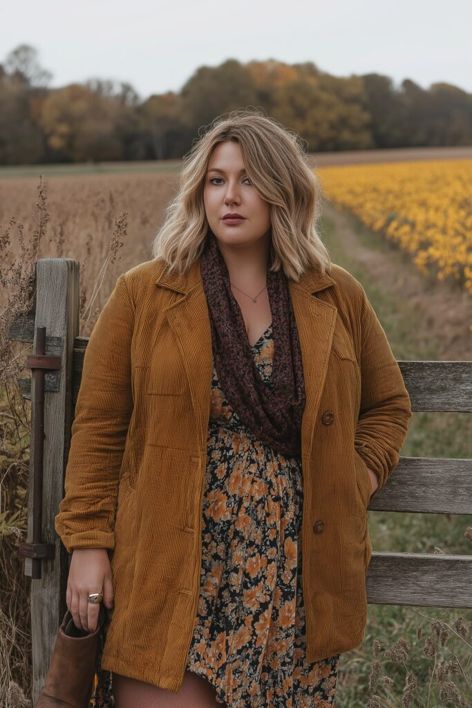 Autumn Vibes with Mustard and Floral Layers