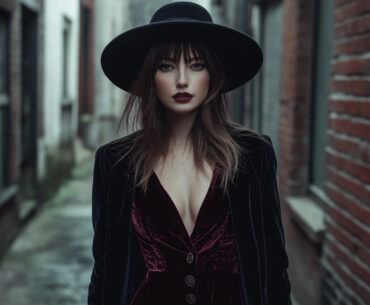 a soft goth fall outfit