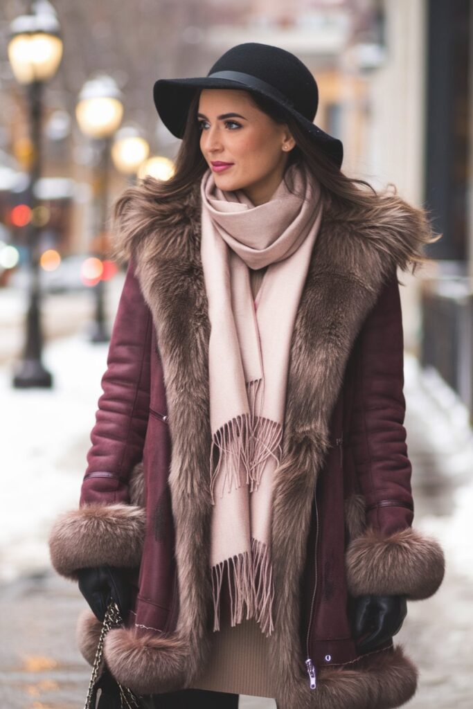 Luxurious Layers for a Chic Winter Evening