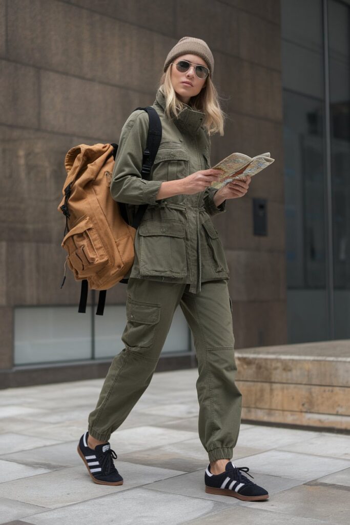 Utility-Inspired Look for the Adventurous Explorer