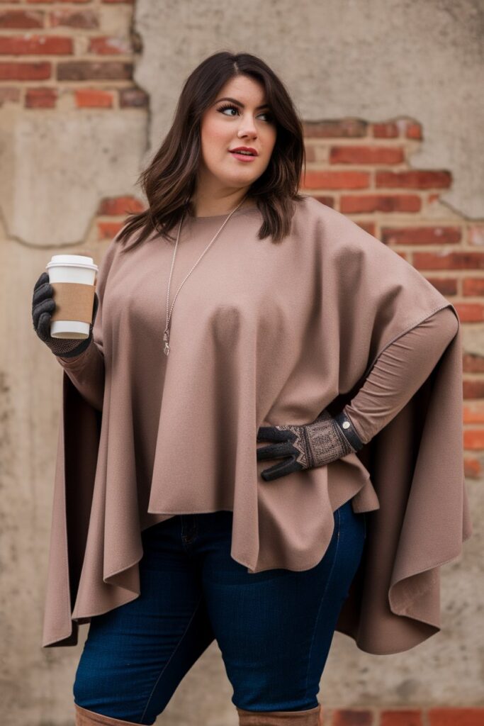 Effortlessly Chic in a Cozy Cape