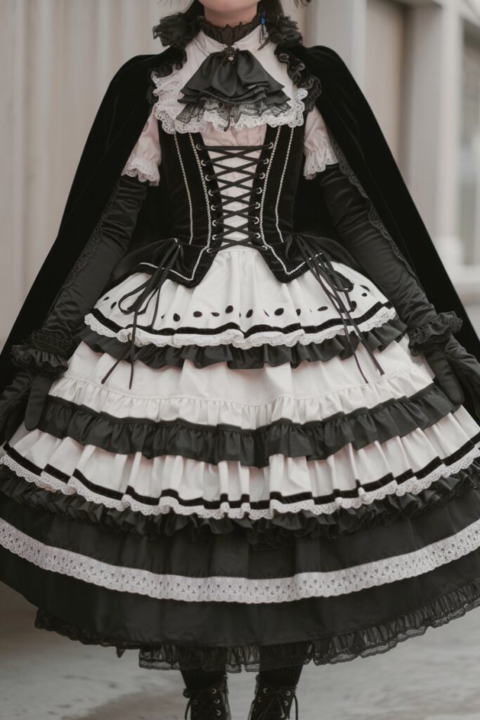 Victorian-Inspired Gothic Lolita Look