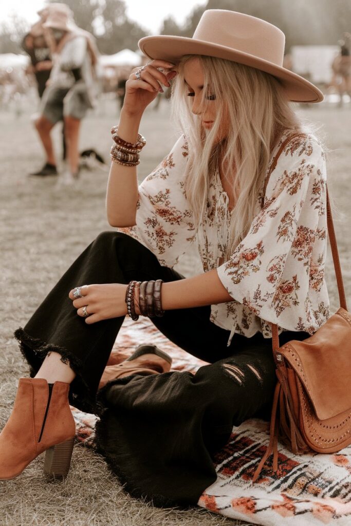 Bohemian Festival Look with Floral