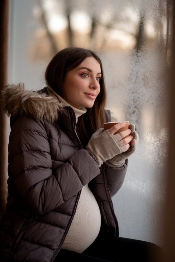 Cozy Moments in a Winter Puffer Jacket