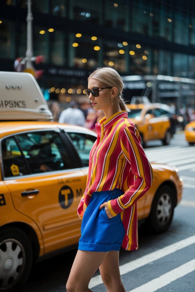 Bold Stripes for an Energetic City Look