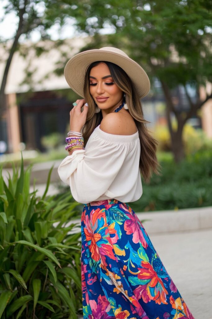 Bohemian Chic in Bold Florals