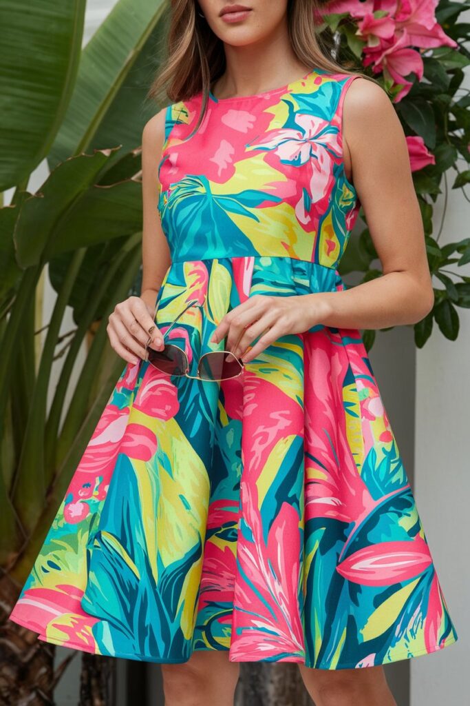 Vibrant Floral Sundress