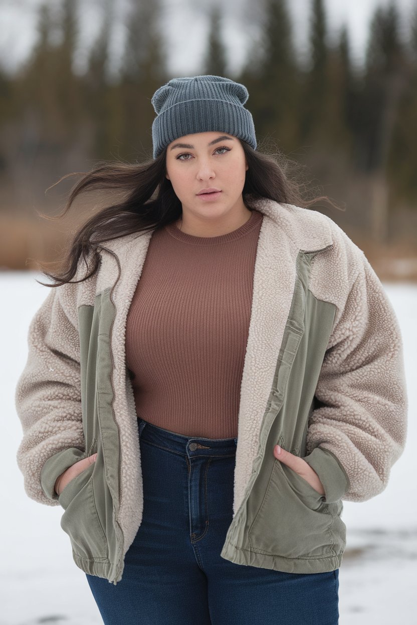 Cozy Winter Top-Bust 34 to 40