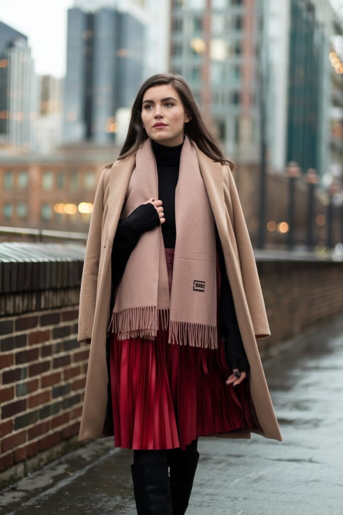 Chic Layered Look for a Winter City Date