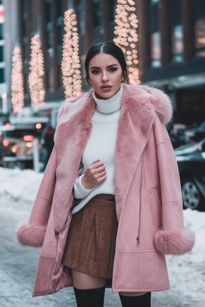 Playful Pink with Winter Warmth