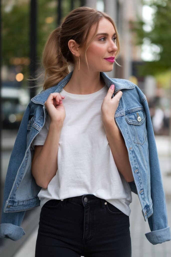 Casual Daytime Look with Classic Denim