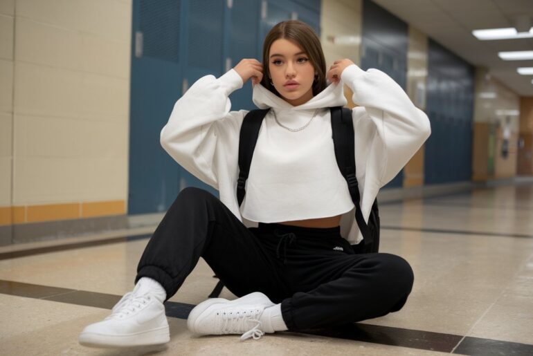 14 Outfits with Sweatpants for School to Keep You Comfy 14 Outfits with Sweatpants for School to Keep You Comfy