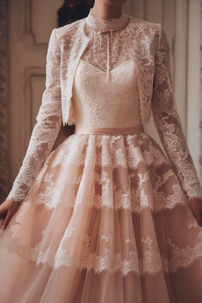 Delicate Lace Elegance for a Winter Bride 