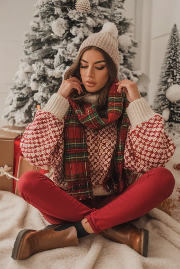 Festive and Cozy Christmas Look