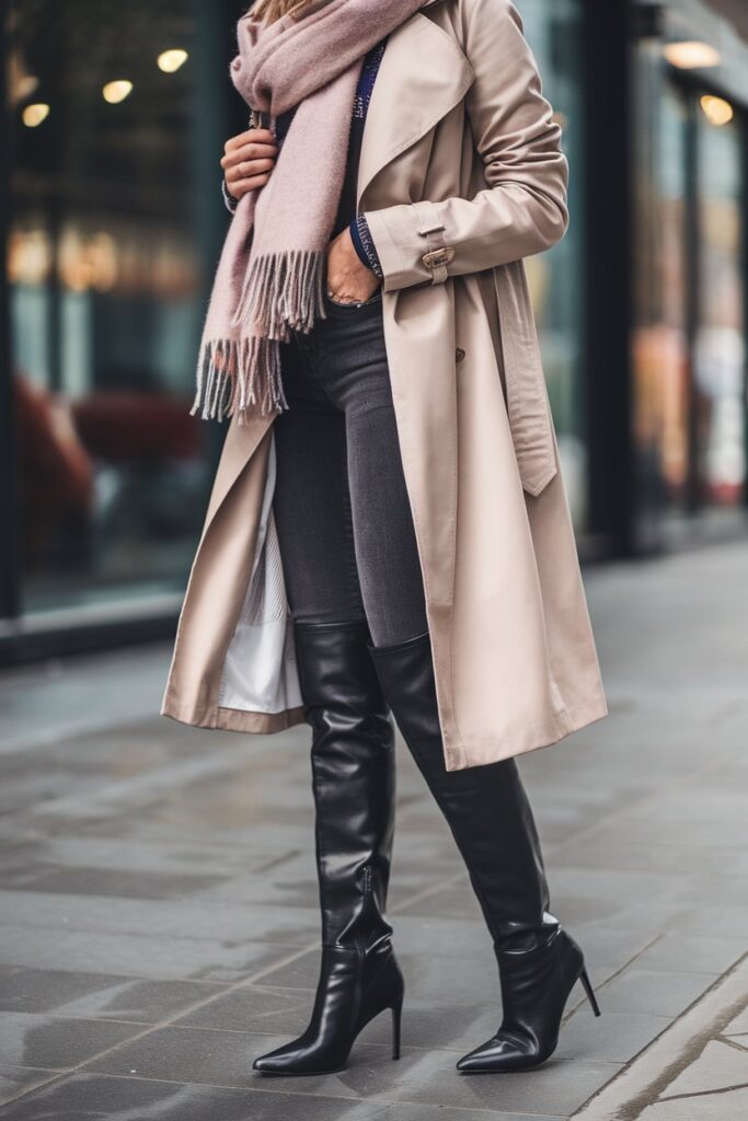 Timeless Trench Coat with a Chic Urban Edge