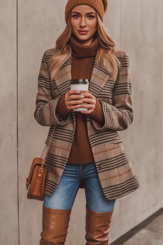 Cozy Layers in Plaid for a Perfect Fall Day