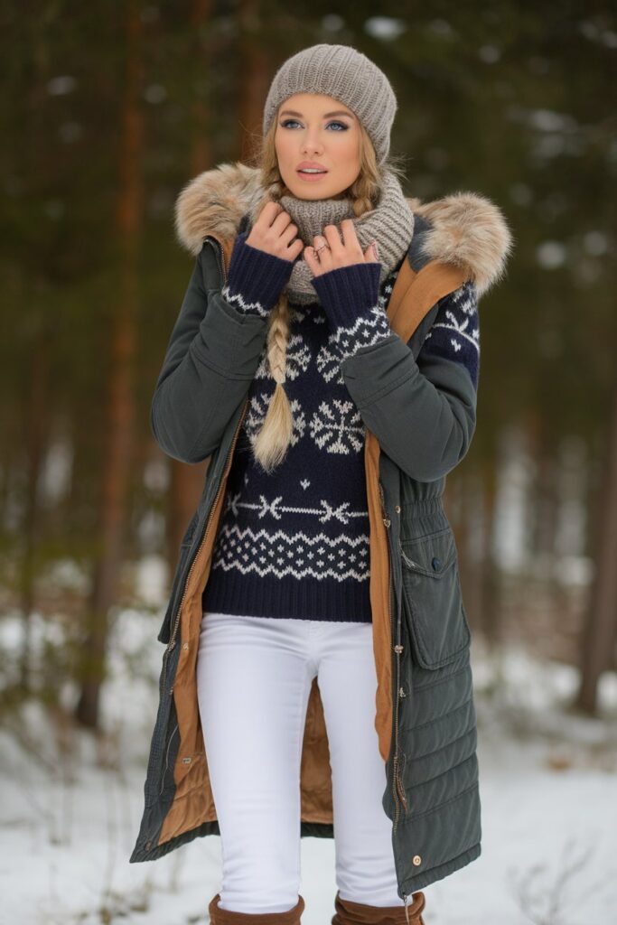 Casual Winter Layers with Nordic Charm