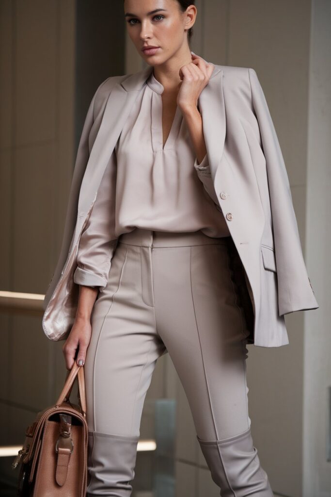 Polished Neutrals for a Sleek Office Look