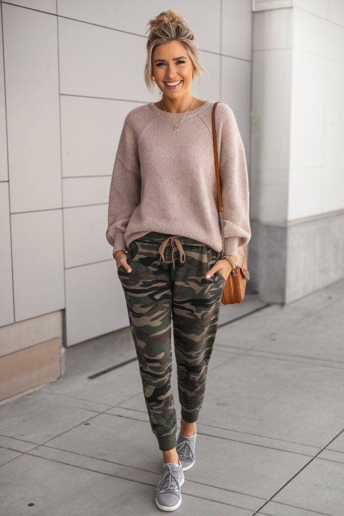 Casual Comfort with Camo Joggers