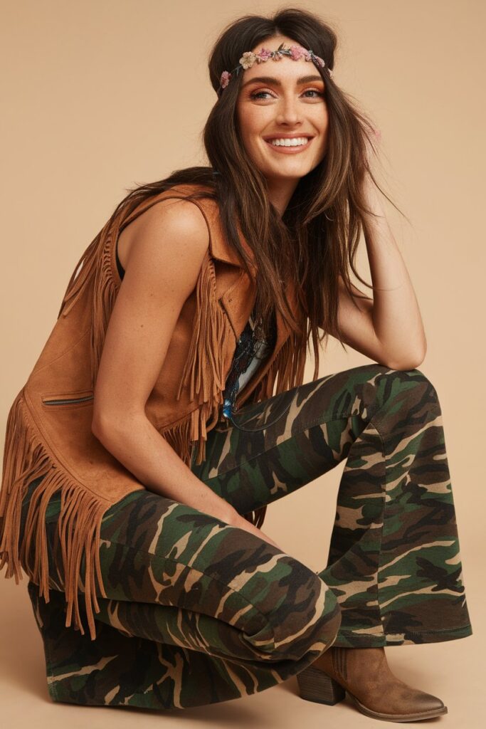 Bohemian Style with Fringe and Camo