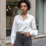 12 grey jeans outfit ideas for black women to look chic