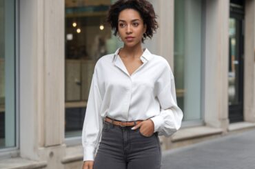 12 grey jeans outfit ideas for black women to look chic