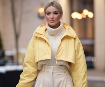 15 Winter Outfits With Yellow Jacket To Stay Trendy